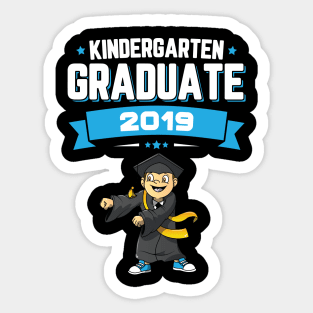 Flossing Kindergarten Graduate Class Of 2019 Boys Sticker